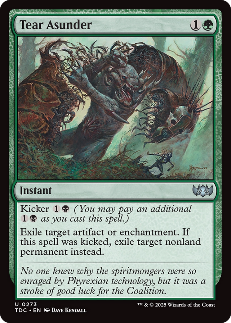 Tear Asunder [Tarkir: Dragonstorm Commander] | Clutch Gaming