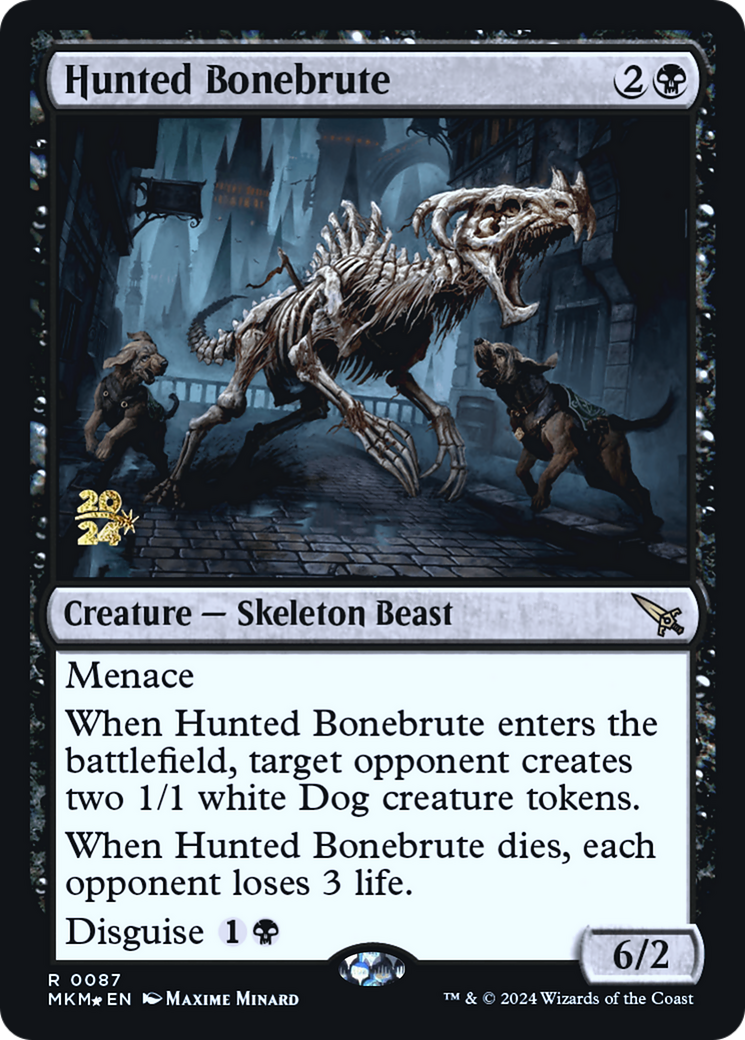 Hunted Bonebrute [Murders at Karlov Manor Prerelease Promos] | Clutch Gaming