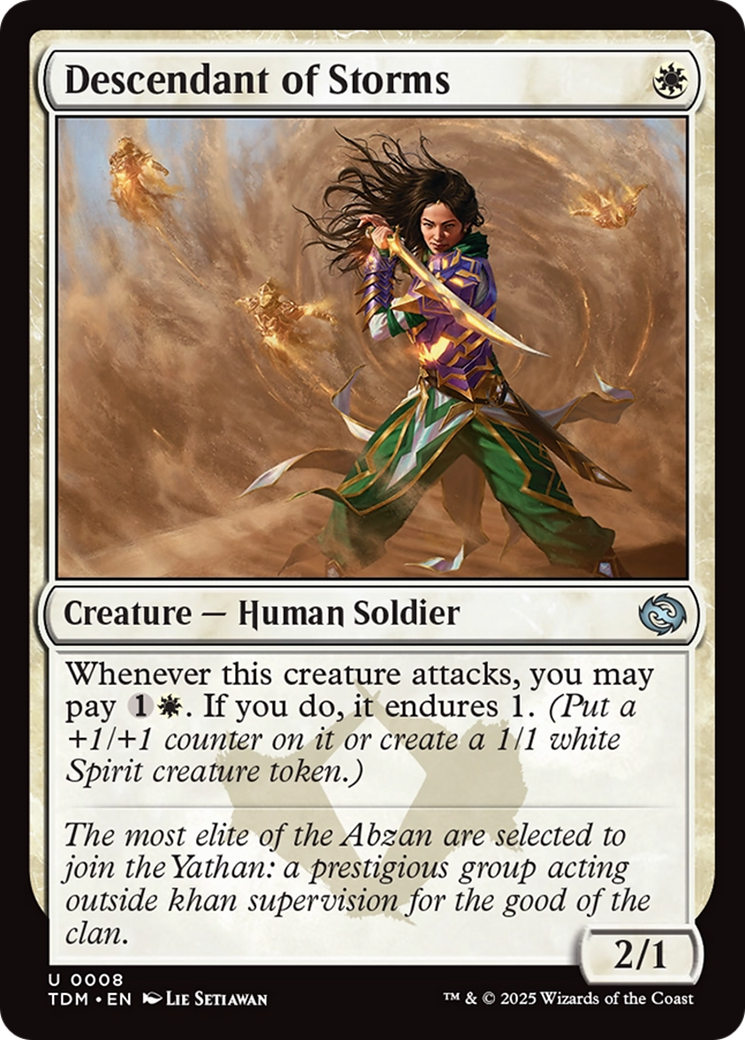 Descendant of Storms [Tarkir: Dragonstorm] | Clutch Gaming