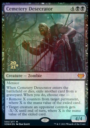 Cemetery Desecrator [Innistrad: Crimson Vow Prerelease Promos] | Clutch Gaming