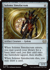 Solemn Simulacrum [Duskmourn: House of Horror Commander] | Clutch Gaming