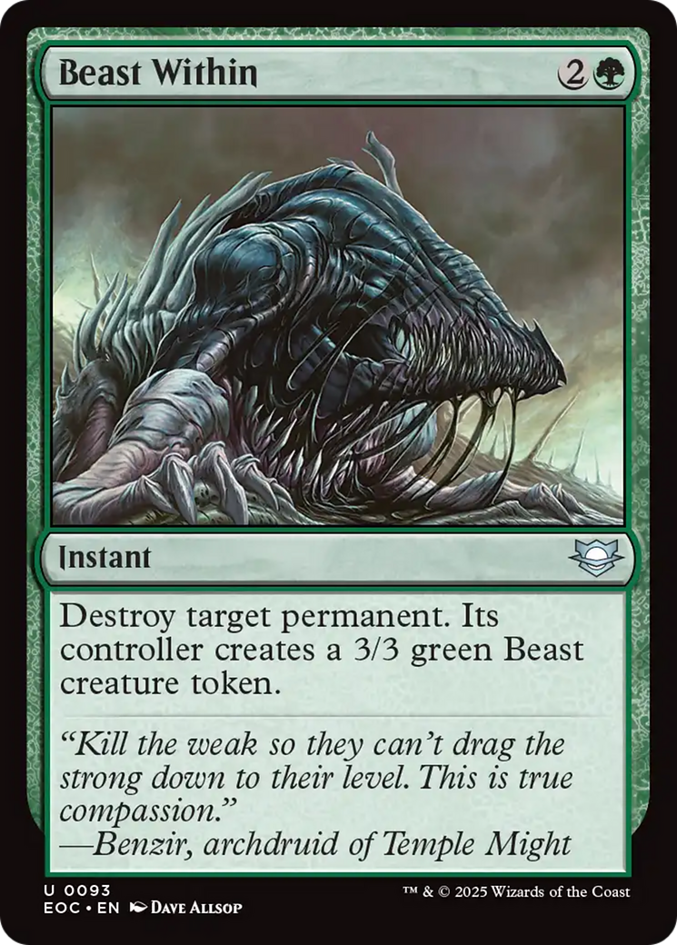 Beast Within [Edge of Eternities Commander] | Clutch Gaming