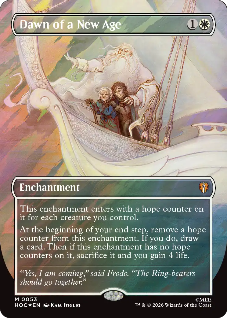 Dawn of a New Age (Borderless) (Surge Foil) [The Hobbit: Eternal-Legal] | Clutch Gaming