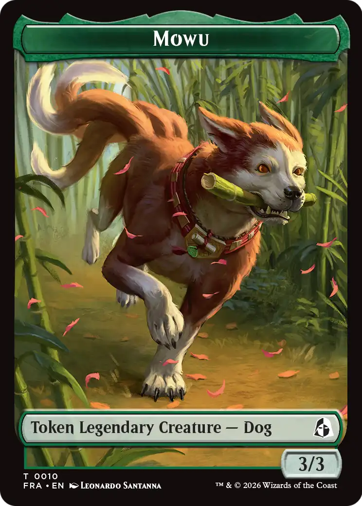 Ajani's Pridemate // Mowu Double-Sided Token [Reality Fracture Tokens] | Clutch Gaming