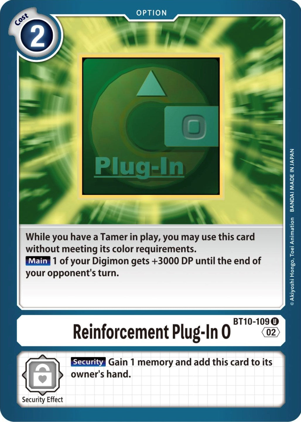 Reinforcement Plug-In 0 [BT10-109] [Xros Encounter] | Clutch Gaming