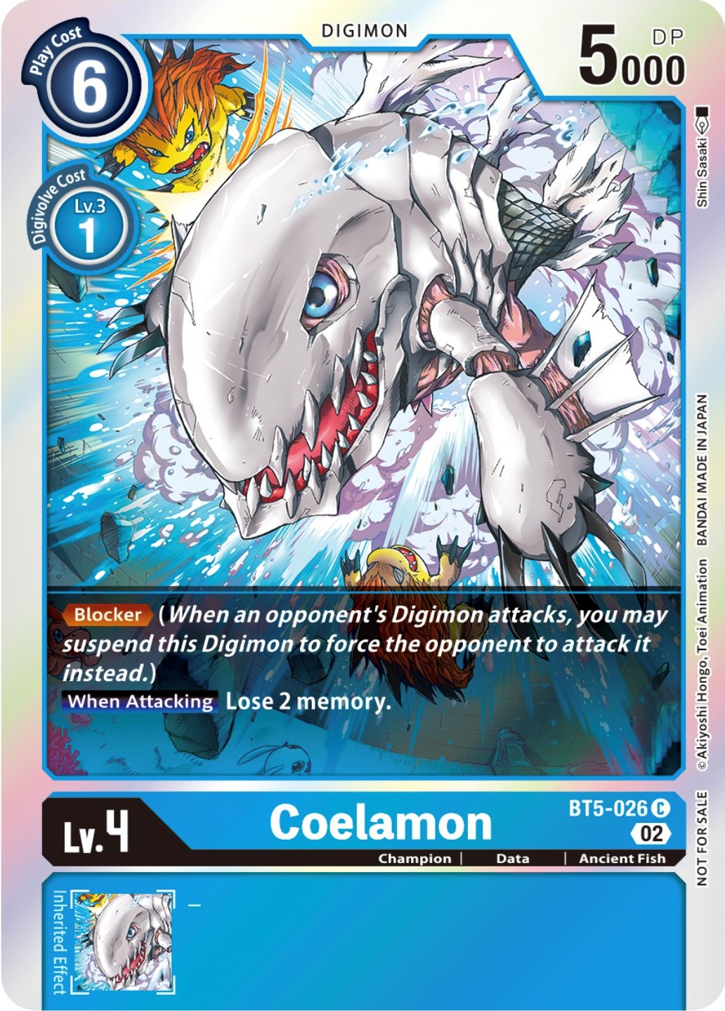 Coelamon [BT5-026] (Official Tournament Pack Vol. 7) [Battle of Omni Promos] | Clutch Gaming