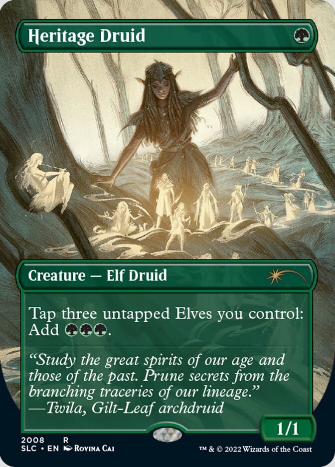 Heritage Druid (Borderless) [Secret Lair Countdown Kit] | Clutch Gaming
