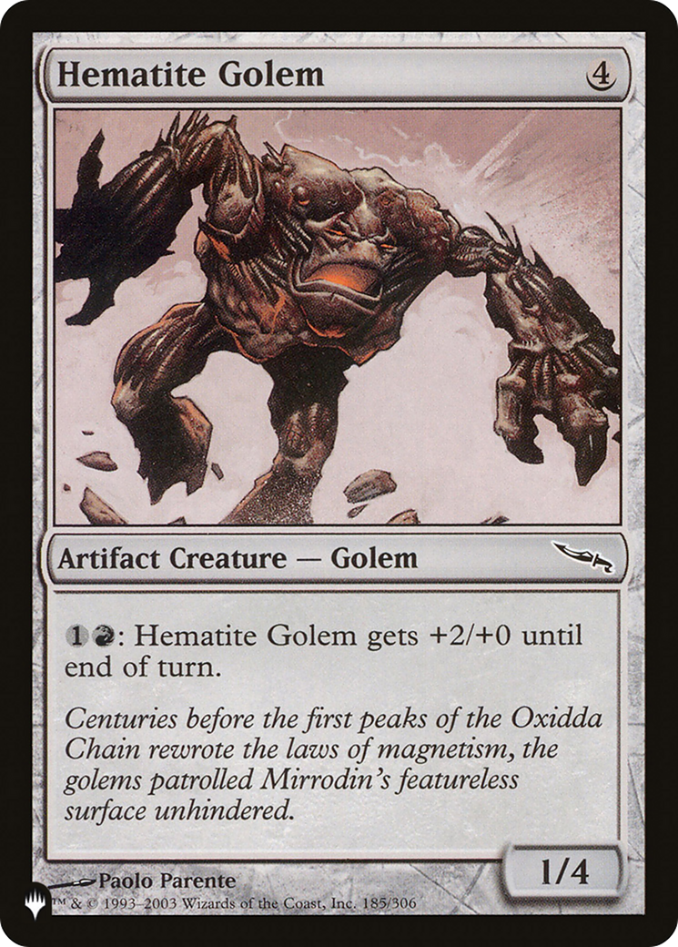 Hematite Golem [The List Reprints] | Clutch Gaming