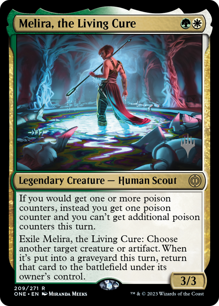 Melira, the Living Cure (Promo Pack) [Phyrexia: All Will Be One Promos] | Clutch Gaming