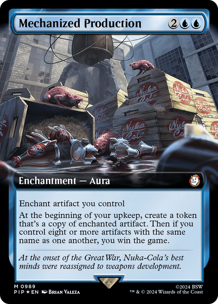 Mechanized Production (Extended Art) (Surge Foil) [Fallout] | Clutch Gaming