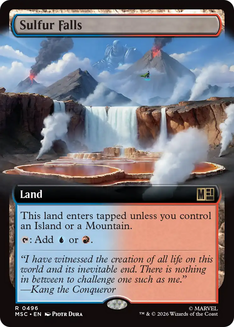 Sulfur Falls (Extended Art) [Marvel Super Heroes Commander] | Clutch Gaming