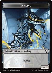 Pegasus // Inkling (0022) Double-Sided Token [Secrets of Strixhaven Commander Tokens] | Clutch Gaming