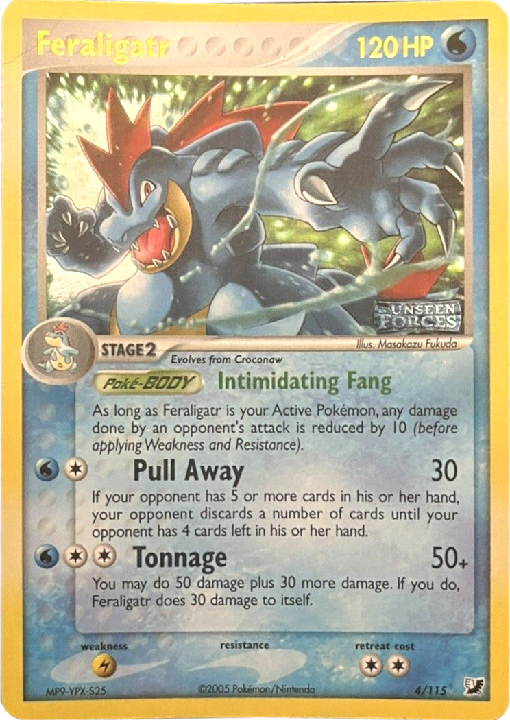 Feraligatr (4/115) (Stamped) [EX: Unseen Forces] | Clutch Gaming