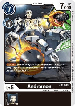 Andromon [BT2-061] (Double Diamond Pre-Release) [Release Special Booster Promos] | Clutch Gaming