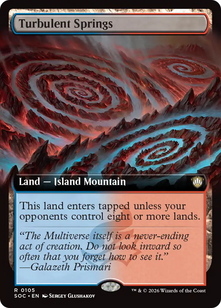 Turbulent Springs (Extended Art) [Secrets of Strixhaven Commander] | Clutch Gaming