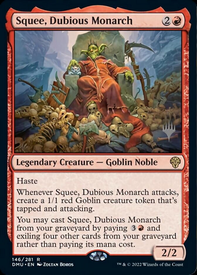 Squee, Dubious Monarch (Promo Pack) [Dominaria United Promos] | Clutch Gaming