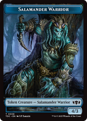 Salamander Warrior // Zombie Druid Double-Sided Token [Tarkir: Dragonstorm Commander Tokens] | Clutch Gaming