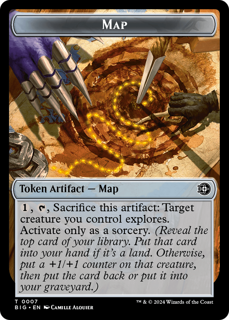 Map // Plot Double-Sided Token [Outlaws of Thunder Junction: The Big Score Tokens] | Clutch Gaming
