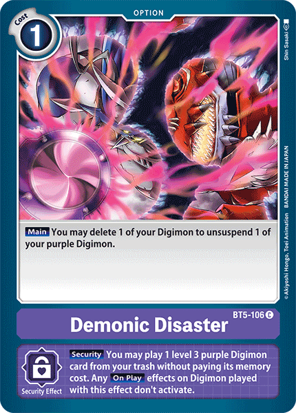 Demonic Disaster [BT5-106] [Battle of Omni] | Clutch Gaming