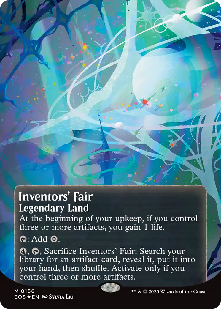 Inventors' Fair (0156) (Borderless) (Galaxy Foil) [Edge of Eternities: Stellar Sights] | Clutch Gaming