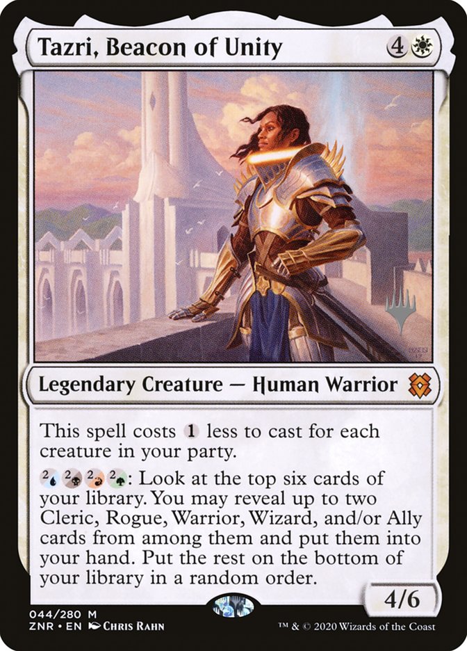 Tazri, Beacon of Unity (Promo Pack) [Zendikar Rising Promos] | Clutch Gaming