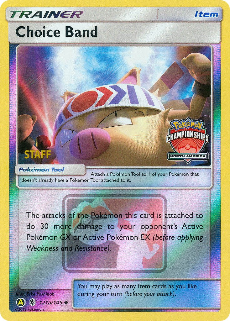 Choice Band (121a/145) (North America Championships Staff) [Sun & Moon: Guardians Rising] | Clutch Gaming