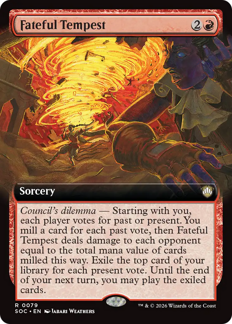 Fateful Tempest (Extended Art) [Secrets of Strixhaven Commander] | Clutch Gaming