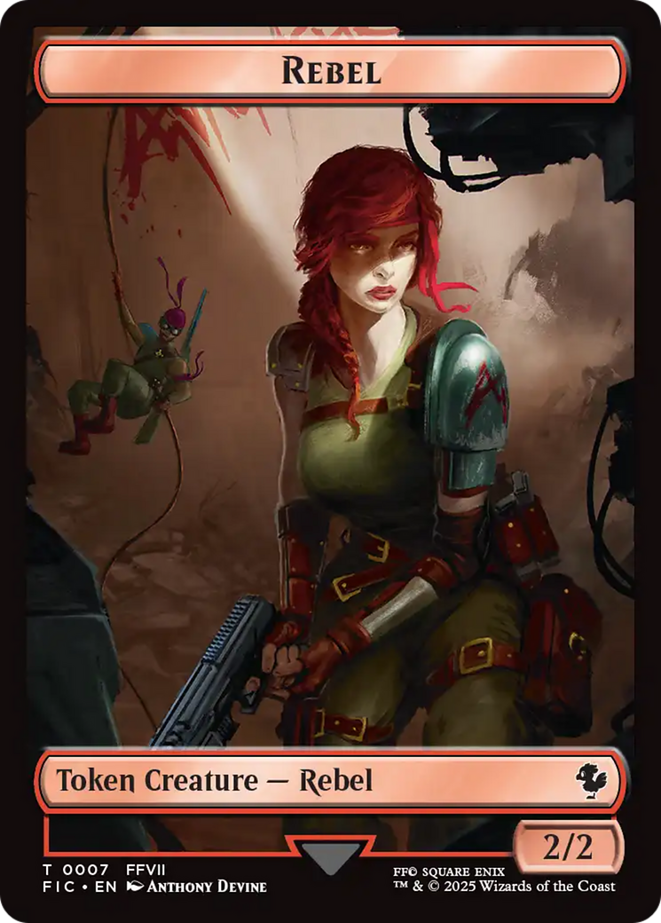Soldier // Rebel Double-Sided Token [FINAL FANTASY Commander Tokens] | Clutch Gaming