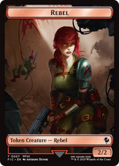 Soldier // Rebel Double-Sided Token [FINAL FANTASY Commander Tokens] | Clutch Gaming