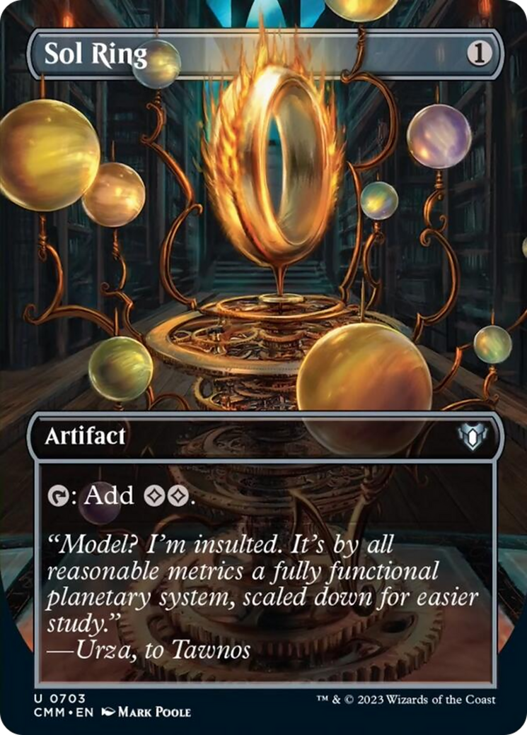 Sol Ring (Borderless Alternate Art) [Commander Masters] | Clutch Gaming