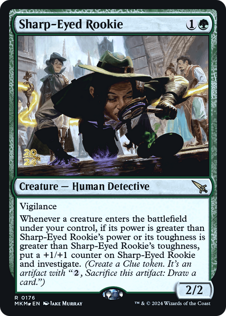 Sharp-Eyed Rookie [Murders at Karlov Manor Prerelease Promos] | Clutch Gaming