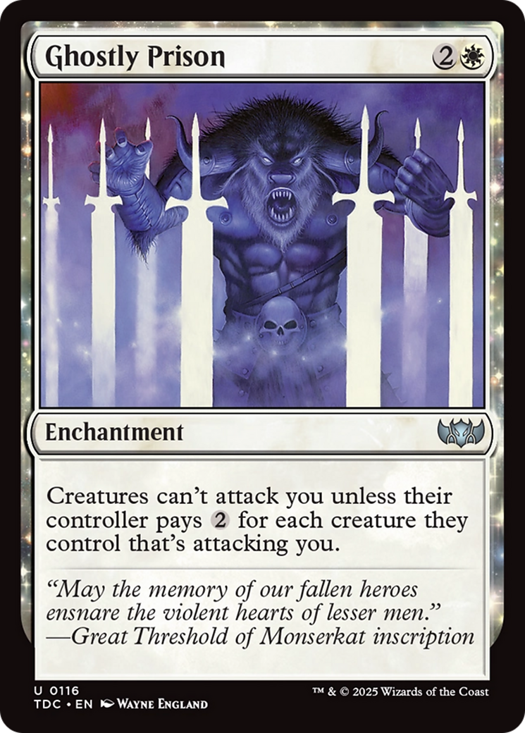 Ghostly Prison [Tarkir: Dragonstorm Commander] | Clutch Gaming