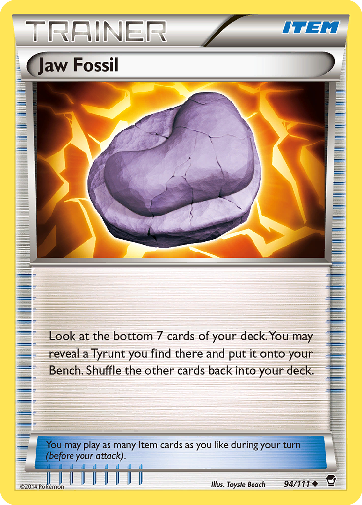 Jaw Fossil (94/111) [XY: Furious Fists] | Clutch Gaming