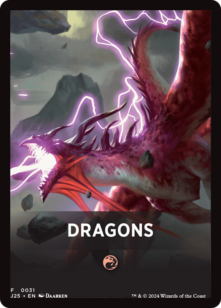 Dragons Theme Card [Foundations Jumpstart Front Cards] | Clutch Gaming