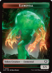 Beast (0006) // Elemental (0008) Double-Sided Token [Edge of Eternities Commander Tokens] | Clutch Gaming