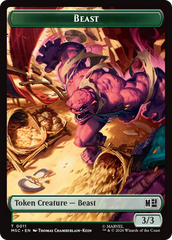 Rhino (013) // Beast (011) Double-Sided Token [Marvel Super Heroes Commander Tokens] | Clutch Gaming