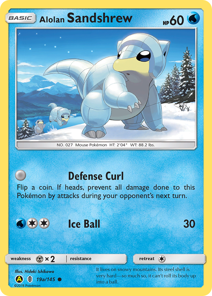 Alolan Sandshrew (19a/145) [Alternate Art Promos] | Clutch Gaming