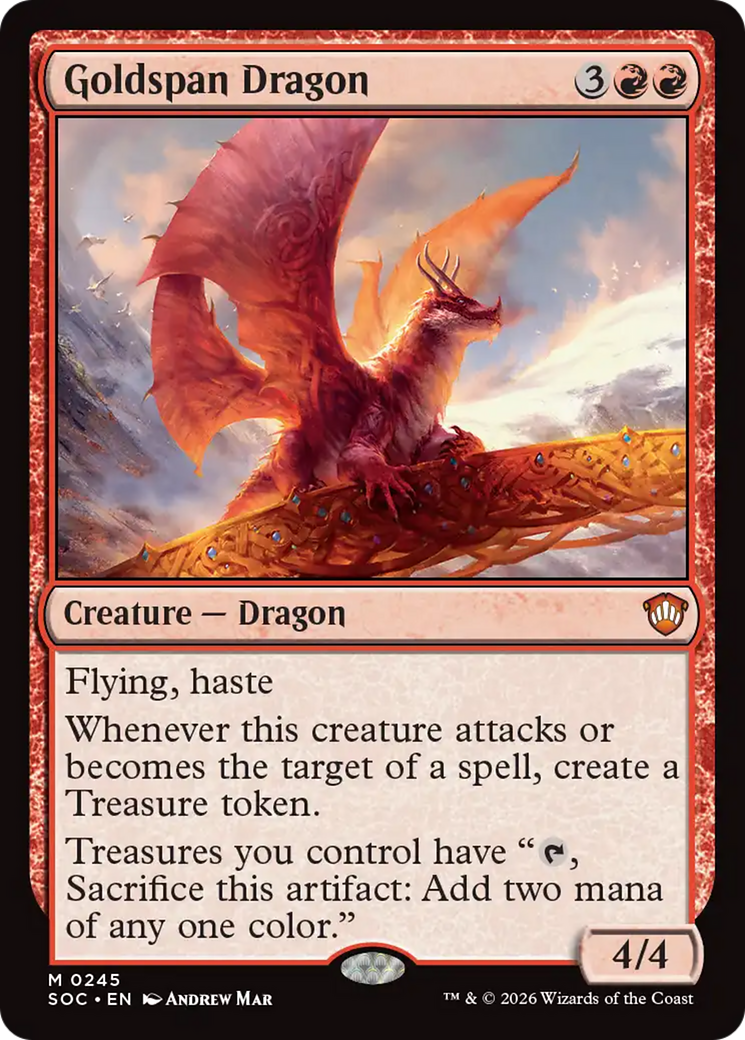Goldspan Dragon [Secrets of Strixhaven Commander] | Clutch Gaming