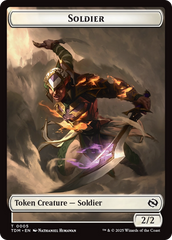 Solider (0004) // Solider (0005) Double-Sided Token [Tarkir: Dragonstorm Tokens] | Clutch Gaming