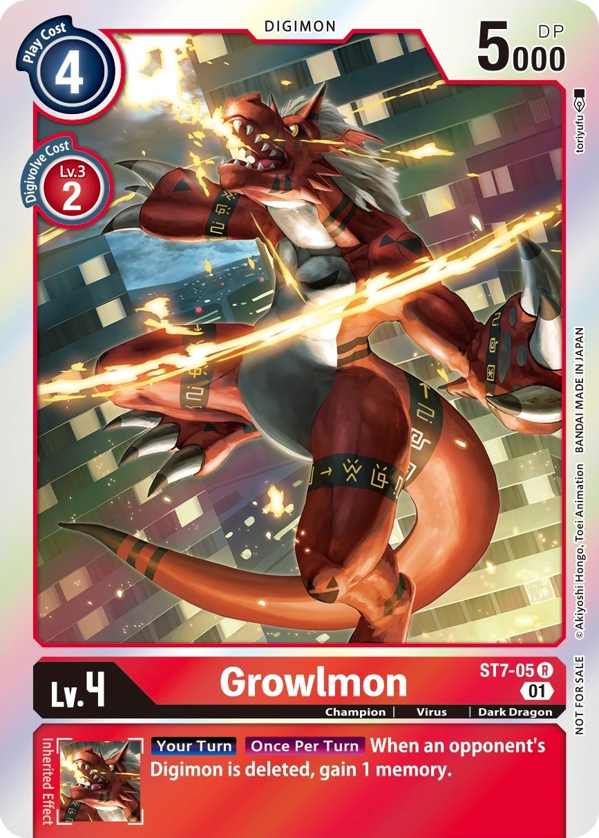 Growlmon [ST7-05] (Gen Con 2022) [Starter Deck: Gallantmon Promos] | Clutch Gaming