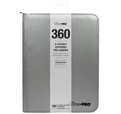 Ultra PRO: 9-Pocket Zippered PRO-Binder (Silver) | Clutch Gaming