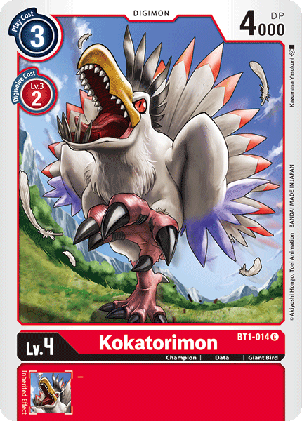 Kokatorimon [BT1-014] [Release Special Booster Ver.1.0] | Clutch Gaming