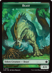 Dog // Beast (0033) Double-Sided Token [Foundations Tokens] | Clutch Gaming