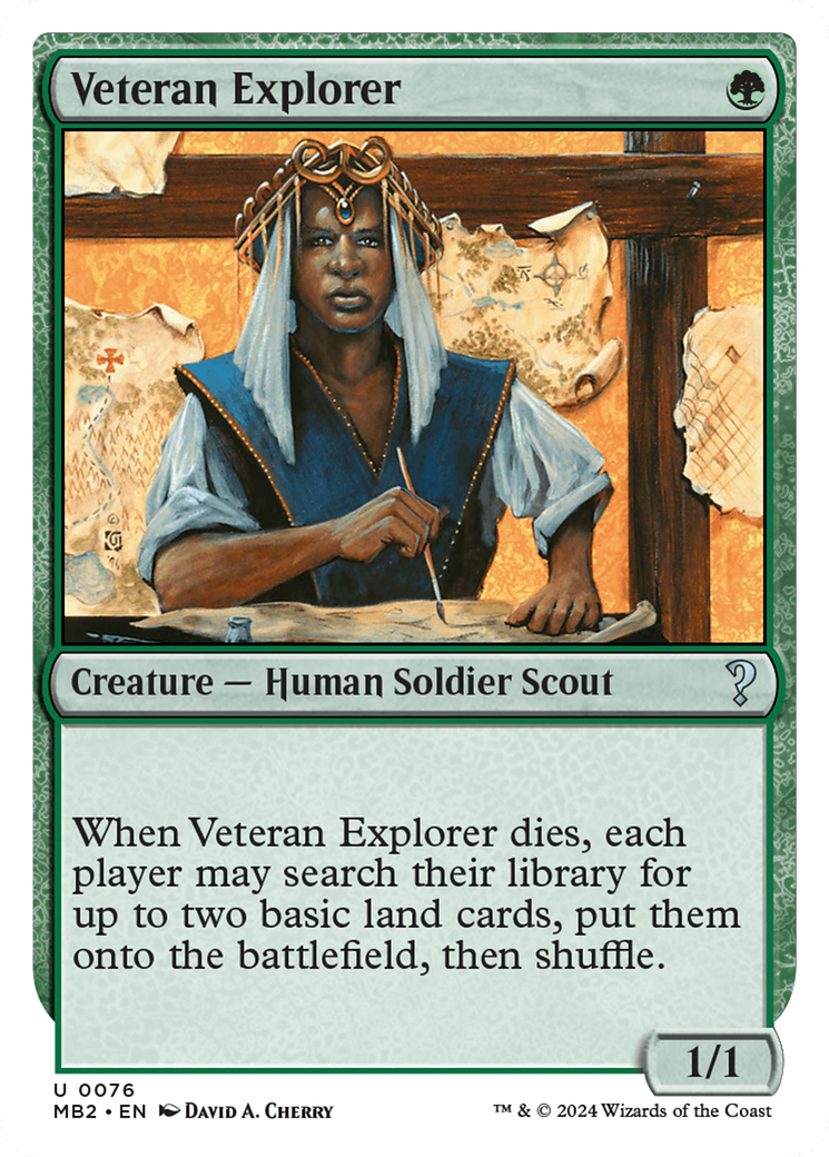 Veteran Explorer (White Border) [Mystery Booster 2] | Clutch Gaming