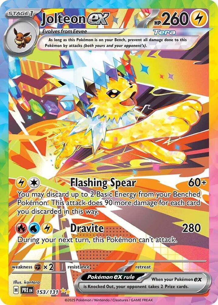 Jolteon ex (153/131) [Scarlet & Violet: Prismatic Evolutions] | Clutch Gaming