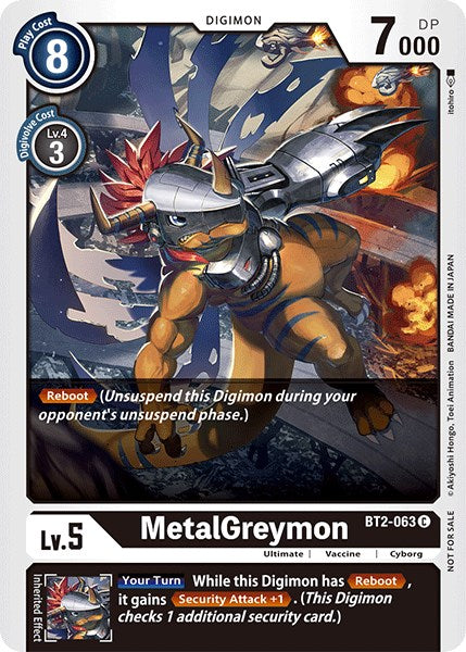 MetalGreymon [BT2-063] (Official Tournament Pack Vol.3) [Release Special Booster Promos] | Clutch Gaming