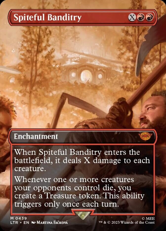 Spiteful Banditry (Borderless Alternate Art) [The Lord of the Rings: Tales of Middle-Earth] | Clutch Gaming