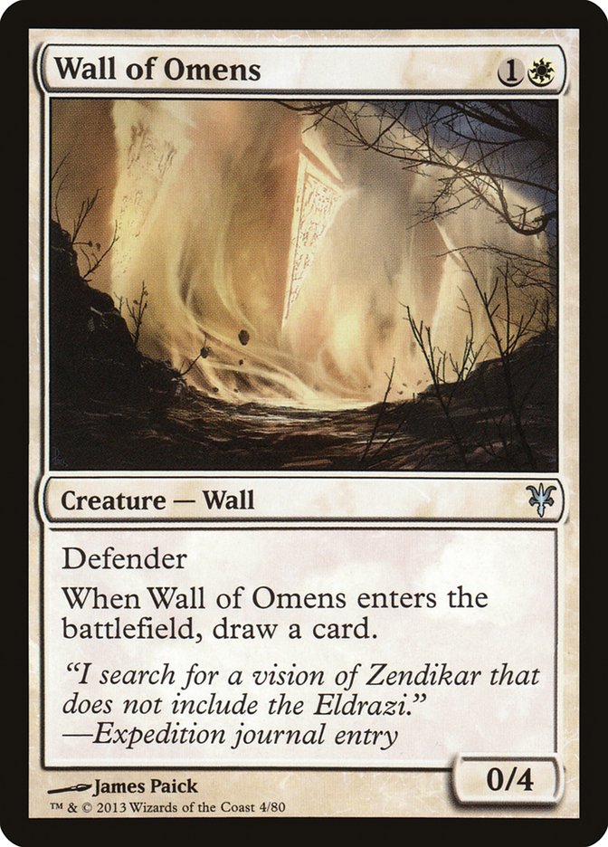 Wall of Omens [Duel Decks: Sorin vs. Tibalt] | Clutch Gaming