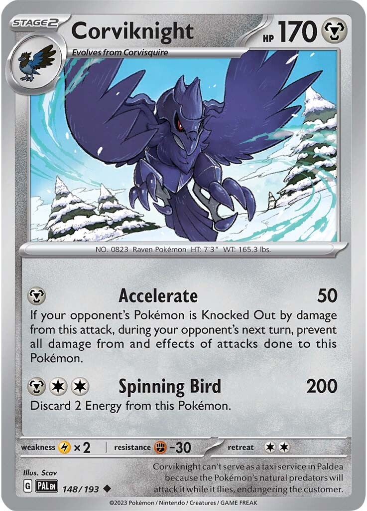 Corviknight (148/193) [Scarlet & Violet: Paldea Evolved] | Clutch Gaming