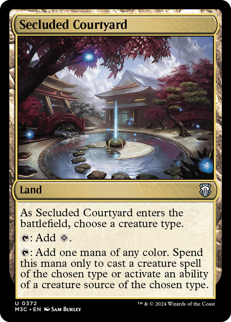 Secluded Courtyard (Ripple Foil) [Modern Horizons 3 Commander] | Clutch Gaming